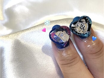 痛ネイル×鬼滅の刃ネイル