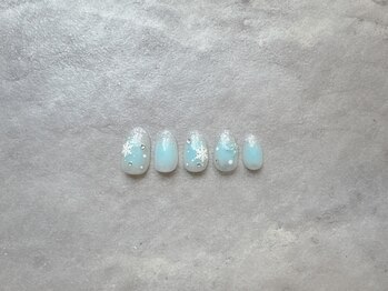 雪の結晶ネイル☆