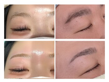 マナ バイ オハナ 横浜関内(mana by ohana)の写真/【美眉アイブロウWAX】(間引き付き・骨格診断付き）保湿美容液でお仕上げ