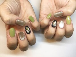 秋カラーネイル