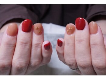 プチリリィ(Petit Lily)/この季節人気のボルドーネイル