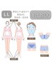 【箇所脱毛】単品LLパーツ（ヒゲ脱毛＋顔の産毛/腕/脚）