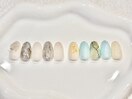 アートA 大理石ネイル