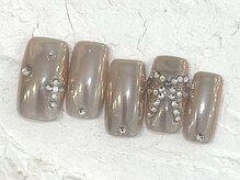 ネイルメゾン 池袋店(NAIL MAISON)/ストーンリボン¥8500