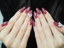 ルミーネイル 博多店(Lumee Nail)/ボルドーマグネットネイル