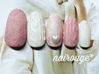ネイル―ジュ 札幌大通店(nairouge*)/ニットネイル♪