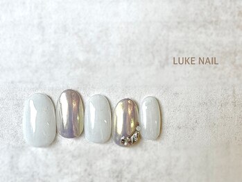 ルークネイル 恵比寿店(LUKE NAIL)/シンプルメタリックオーロラ　春