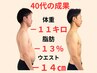 【40代の方限定】美容骨盤整体+ダイエットカウセリング+EMS　¥3,980