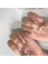 アンバー(Amber)/手書きアートネイル☆