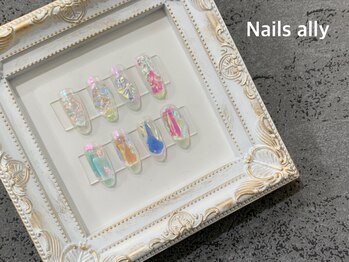 ネイルズアリー 立川店(Nails ally)/氷ネイル×うるうるネイル×春