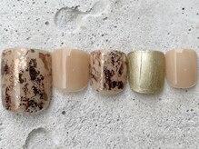 フリークネイル(FREAK Nail)/キラキラフィルムFOOT ¥10000