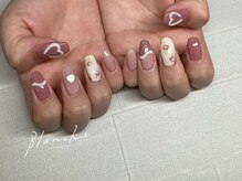 ブランシュ(BLANCHE)/ぷっくりハートネイル