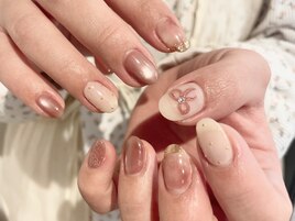 ニュアンスりぼん ネイル 国立