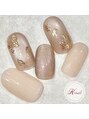 ケイネイル(Knail)&nbsp;ちゅるんマグネット＋ミラーフラワーでシンプル上品ネイルに♪