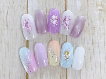 リッチネイル(Rich Nail)の写真/お呼ばれ・パーティ・旅行・結婚式などに人気◎特別な日を彩るワンランク上のデザイン多数☆