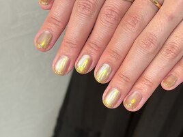 黄金色☆ガラスマグ×オーロラ