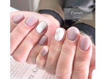 ダリアリー(Darialy)/シンプルマーブルネイル