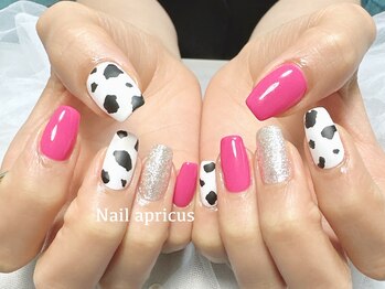 ネイルアプリクス 恵比寿(Nail apricus EBISU)/定額◆牛柄ネイル￥9080