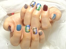 ☆オシャレなチェック柄ネイル☆