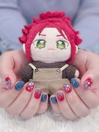 ＃桜ネイル　＃推しネイル