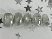 ジェミーネイル エビス(Jemiy nail ebisu)/グリーン銀箔7480yen