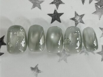 ジェミーネイル エビス(Jemiy nail ebisu)/グリーン銀箔7480yen