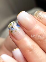 ミータイム(Me Time)/押し花×ペールパープル