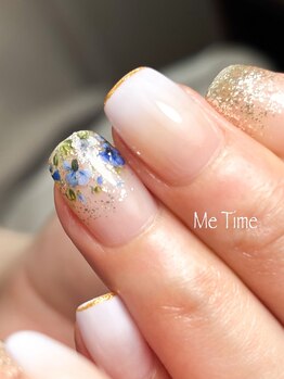 ミータイム(Me Time)/押し花×ペールパープル
