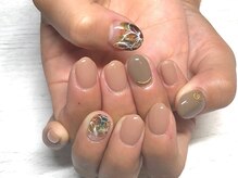 ボーホーネイルズコレクション(BOHO NAILS COLLECTION)/ワンカラーにアート追加★