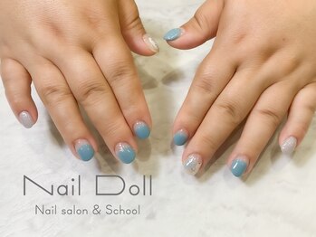 ネイルドール(Nail Doll)/丸フレンチ×スター
