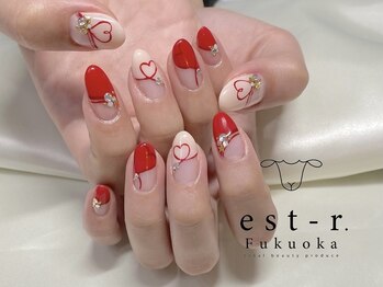 エストアール 博多口店(est-r.)/＃ハートネイル