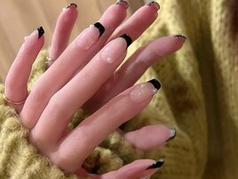 黒フレンチnail