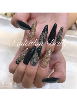 エスフィーネイルサロン ブリーユ(Esfy nailsalon Brille)/パイソンネイル