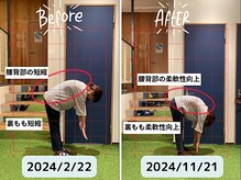 ファクト(fact)/前屈して指先が床に着きますか？