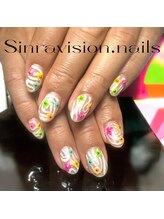 シンラヴィジョンネイルズ(sinravision.nails)/うずまき×お花