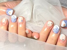ネイルサロンブリス(nail salon Bliss)/☆ほっこり雪だるまネイル☆