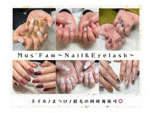 ムーズファム(Mus' Fam)/ネイル＆アイラッシュを同時に◎