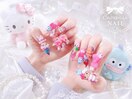 【スカルプ長さだしネイル】