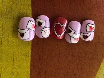 ゆびノさき/お手紙ネイル