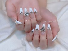 モカ 心斎橋(moca by Lee)/【Saki】Vフレンチネイル