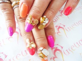 【夏】シェルパーツネイル