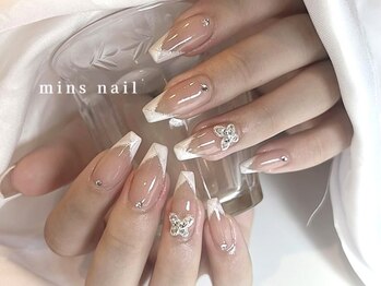 ミンズネイル(minsnail)の写真/【全オフ込★長さ出し】ワンカラー/ラメグラ¥8000♪シンプル¥10000♪/アート、パーツやり放題¥13000