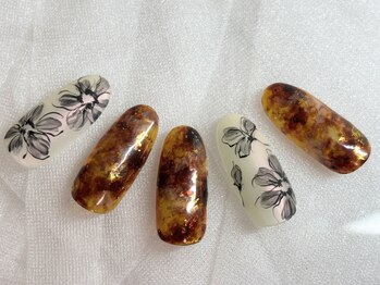 ボニータ(BONITA)/定額C フラワーアート 手描き