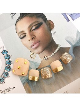 エンジェルネイルクラブ(ANGEL NAIL CLUB)/スタイリッシュなフットジェル