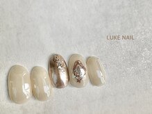 ルークネイル 恵比寿店(LUKE NAIL)/ちゅるんメタリックニュアンス