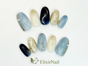 エリクサーネイル 神田(Elixir Nail)/シンプル/クーポン使用