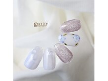 グラティフィー(gratify)/梅雨の紫陽花ネイル