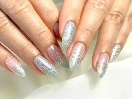 シルバーラメグラデーション/冬