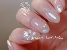 アナネイル(ANNA Nail)/ミラーフレンチ・つけ放題