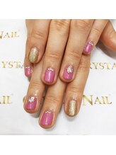 クリスタルネイル ゆめタウン博多店(CRYSTAL NAIL)/ピンクネイル